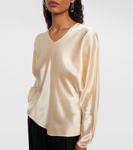 Топ из сатина Gemma Fforme, Cream - фото 3