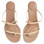 Боссоножки Jacquemus Les Sandales Pralu, бежевый - фото 4