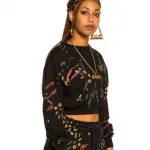 Лонгслив Grimey Jazz Thing All Over Print, черный - фото 4