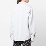 Длинный рукав Хлопковая рубашка Alexander Wang, белый - фото 6