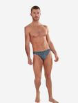 Трусики HOM  Aloys Comfort Micro Briefs, синий/темно-серый - фото 4