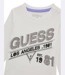 Лонгслив Guess Regular Fit, белый / серый - фото 3