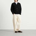 Универсальный шерстяной кардиган Universal Works, black - фото 4