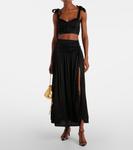 Кроп-топ Carla с бретелями-хомут Poupette St Barth, черный - фото 2