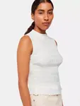 Топ Whistles Plisse Sleeveless, белый - фото