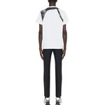 Футболка с деталями из панелей и застёжкой Alexander McQueen, чёрная - фото 5