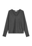 Джемпер Marc O'Polo LONGSLEEVE V-NECK, Night Grey Melange/Dark Grey - фото 6