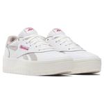 Кроссовки на платформе Reebok Court Advance Surge, white/chalk/white - фото