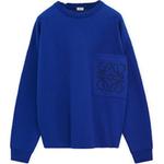 Свитер с анаграммой LOEWE, синий - фото 2