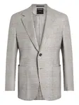 Пиджак в клетку Zegna, серый - фото