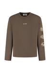 Топ Pure Path BOXY FIT CREWNECK LS , Dark Brown - фото 5
