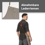 Фартук Zollner 00000595, серо-коричневый - фото 2