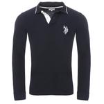 Лонгслив U.S. Polo Assn. PoloShirt Langarm, темно синий - фото