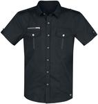 Рубашка с короткими рукавами Brandit Rockstar Shirt T/C, черный - фото