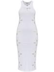 Coperni платье миди с вырезом, белый - фото