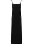 AMBUSH платье на цепочных бретелях, черный - фото