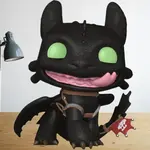 Фигурка Dragon Trainer Toothless Tongue Out Version Chibi Funko - фото 4