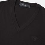 VERSACE Трикотажный свитер мужской черный - фото 7