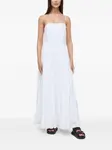 Многоярусное платье на бретелях-спагетти IVY OAK, белый - фото 2