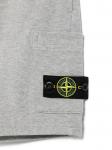 Stone Island Junior шорты с нашивкой Compass, серый - фото 3