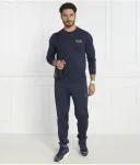 Лонгслив regular fit Ea7, темно-синий - фото 2