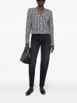 Пиджак Cara в ломаную клетку ANINE BING, черный - фото 2