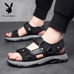 Пляжные сандалии мужские черный Playboy - фото 8