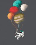 Рубашка watabout.kids Balloon Spaceman, антрацит - фото 4