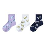 Детский носок Lee, фиолетовый/белый/синий - фото