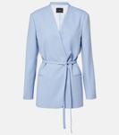 Куртка Victor из шерстяного крепа Joseph, Faded Sky - фото