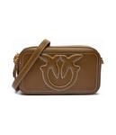 Сумка кожаная Pinko Carrie, зеленый - фото