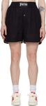 Черные шорты с вентиляцией Palm Angels - фото