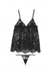 LingaDore Пеньюар в черном цвете - фото