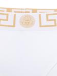Versace трусы-брифы с узором Greca, белый - фото 3