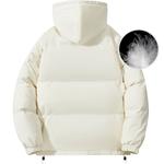 Пуховик унисекс NOME, черный (в комплекте шарф+ожерелье) - фото 9