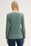 Топ с длинными рукавами STRIPE HENLEY TOM TAILOR, зеленый - фото 3