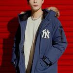 Пуховик Base Logo унисекс синий Mlb - фото 3