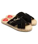 Кожаные тапочки Love Moschino, черный - фото 3