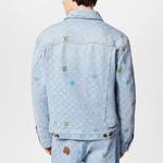 Мужская джинсовая куртка Louis Vuitton, голубой - фото 4