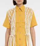 Жилет из макраме Thuza Nanushka, Creme Macrame - фото 4