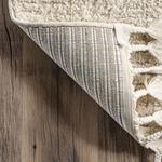 Современный ковёр Ashton с абстрактным рисунком и кисточками Nuloom, 153x244 см - фото 4