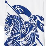 Футболка женская Burberry с принтом, белый / синий - фото 4