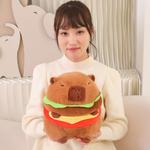 Плюшевая игрушка капибара гамбург 25 см высота CHUNTUSHU - фото 7