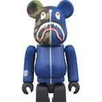 BE@RBRICK Bearbrick X Bape 1st Camo Shark Navy - фото 4