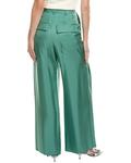 Свободные брюки из органического шелка LAPOINTE Lapointe, зеленый - фото 2