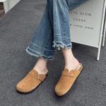 Закрытые тапочки для женщин AGSDON, хаки - фото 13