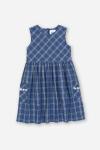 Специальное клетчатое платье Kite, темно-синий - фото