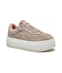 Кроссовки женские Calvin Klein Jeans комбинированные на платформе, бежевый - фото