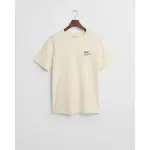 Футболка с коротким рукавом Gant Small Graphic 2003300, бежевый - фото 3