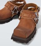 Кожаные мюли с открытой пяткой Acne Studios, Caramel Brown - фото 3